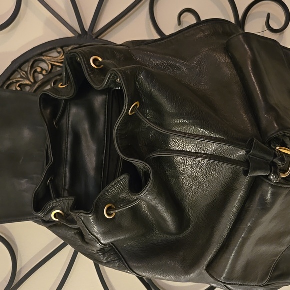 Gorgeous Dark Brown Drawstring Perlina Backpack - Picture 12 of 12